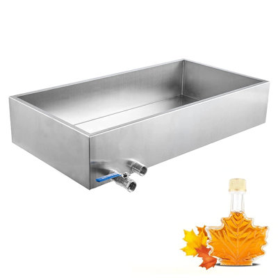 Anman 30x16x10 Stainless Steel Evaporation Tray Boiling Pan Suitable for Boiling Maple Syrup