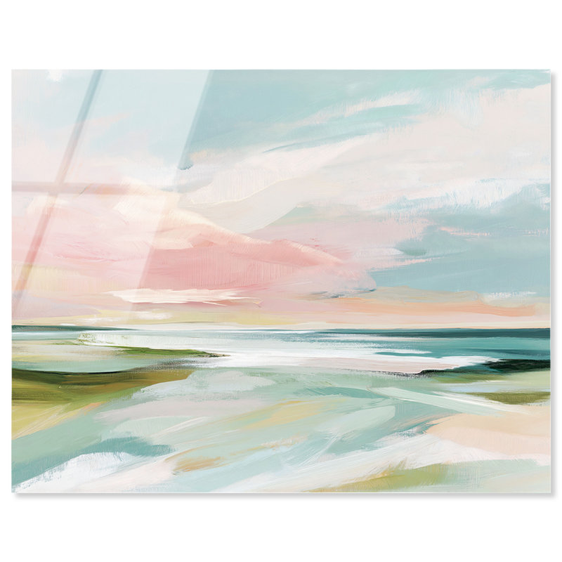 Impression côtière «Misty Shoreline Dream II» par Art Remedy, H 16 po x l 20 po