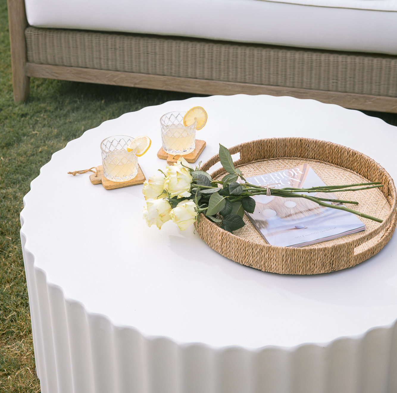 Ellory 41" Concrete Coffee Table