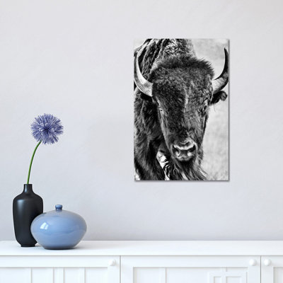 Buffalo Portrait by PHBurchett - Wrapped Canvas Painting