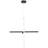 Vega LED Pendant - Black Finish-1162047882
