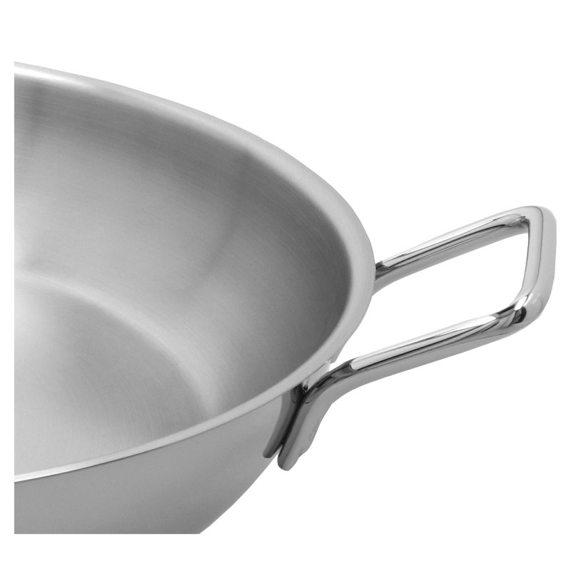 Poêle à les paëlla en acier inoxydable demeyere 14,8 qt Resto