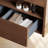 47.24'' Single Bathroom Vanity with Stone Top Solid Wood Wall Bathroom Vanity with Undermount Bathroom Sink Bathroom Storage Cabinet