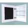 W H Recessed Framed Medicine Cabinet with Mirror 2 Adjustable Shelves