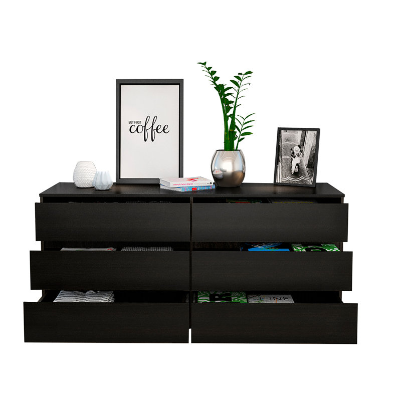 Seul Six Drawer Double Dresser, Superior Top