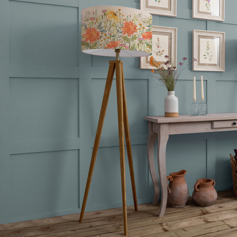 Aratus Nut Floor Lamp & Delamere Eva Shade
