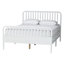 Ensemble de chambre à coucher 3 pièces Baxton Studio Dejahnay, grand lit, blanc-632700994