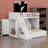Space-Saving Bunk Bed Including Storage Staircase, Wardrobe and USB Ports for Convenience-70774306