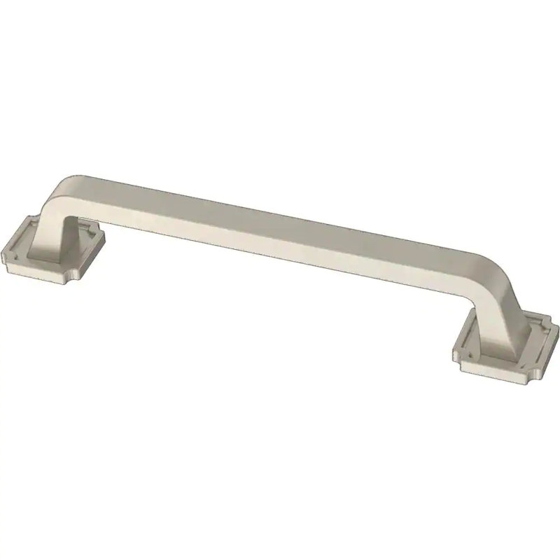 Poignée plaque arrière 5 po nickel satiné