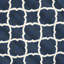 Tapis bleu / ivoire en laine / coton / latex touffeté à la main Carolene-1226196322