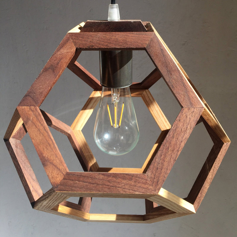 Chewelah 1 - Light Oil Geometric Pendant