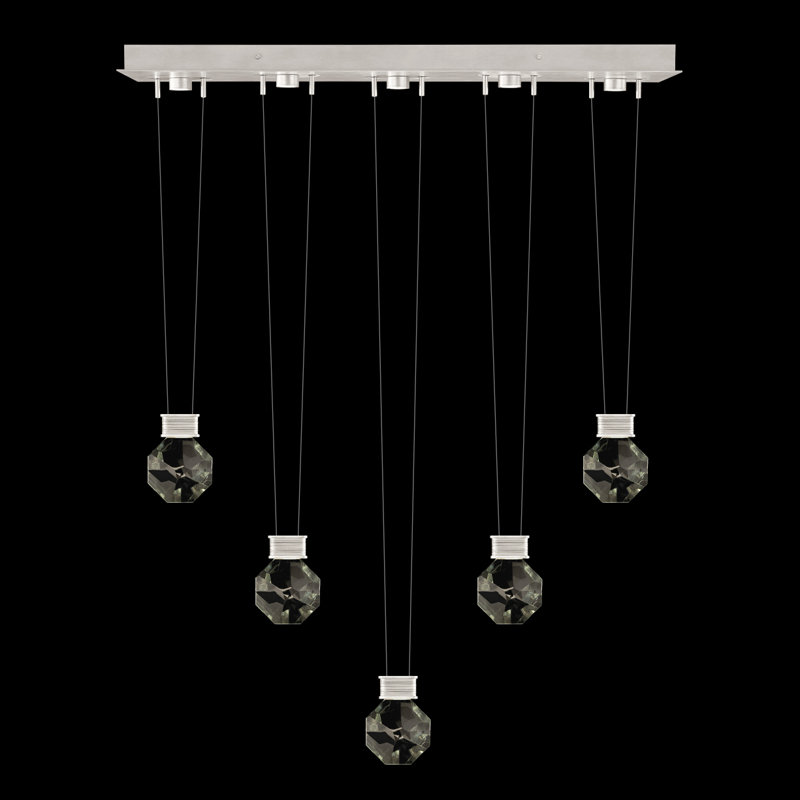 Aria 5 - Light LED Pendant, Brushed Silver