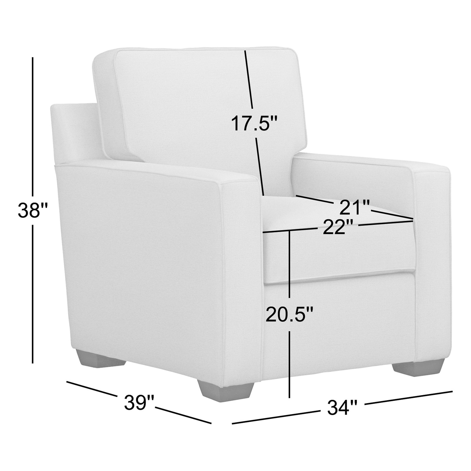 Taylor Upholstered Armchair, Conversation Capri Basketweave