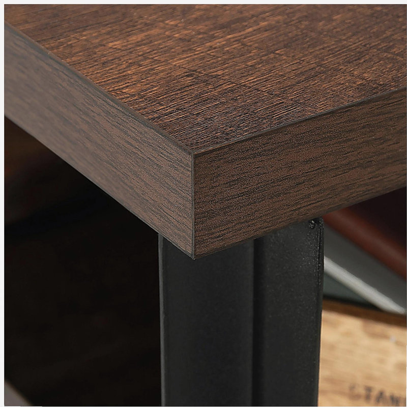 Huche avec porte barrister, finition brune