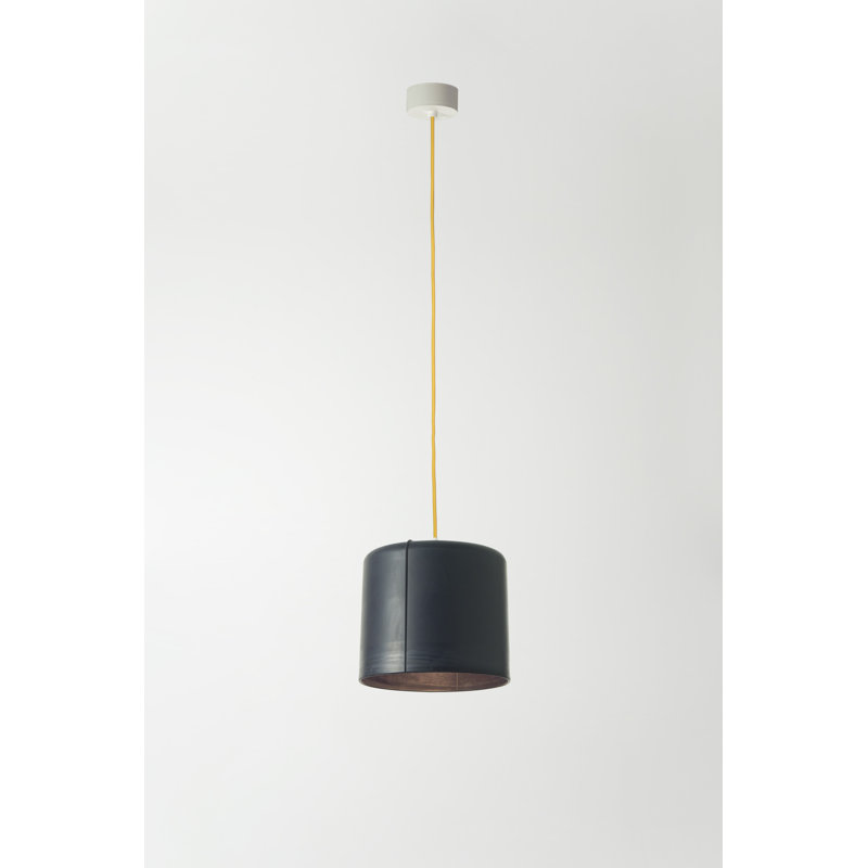 Be.pop 1 - Light Cylinder Pendant, Yellow, Black