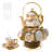 Gold Electroplated Ceramic Tea & Coffee Set
