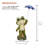 27"H Smiling Frog with Purple Umbrella Statue
