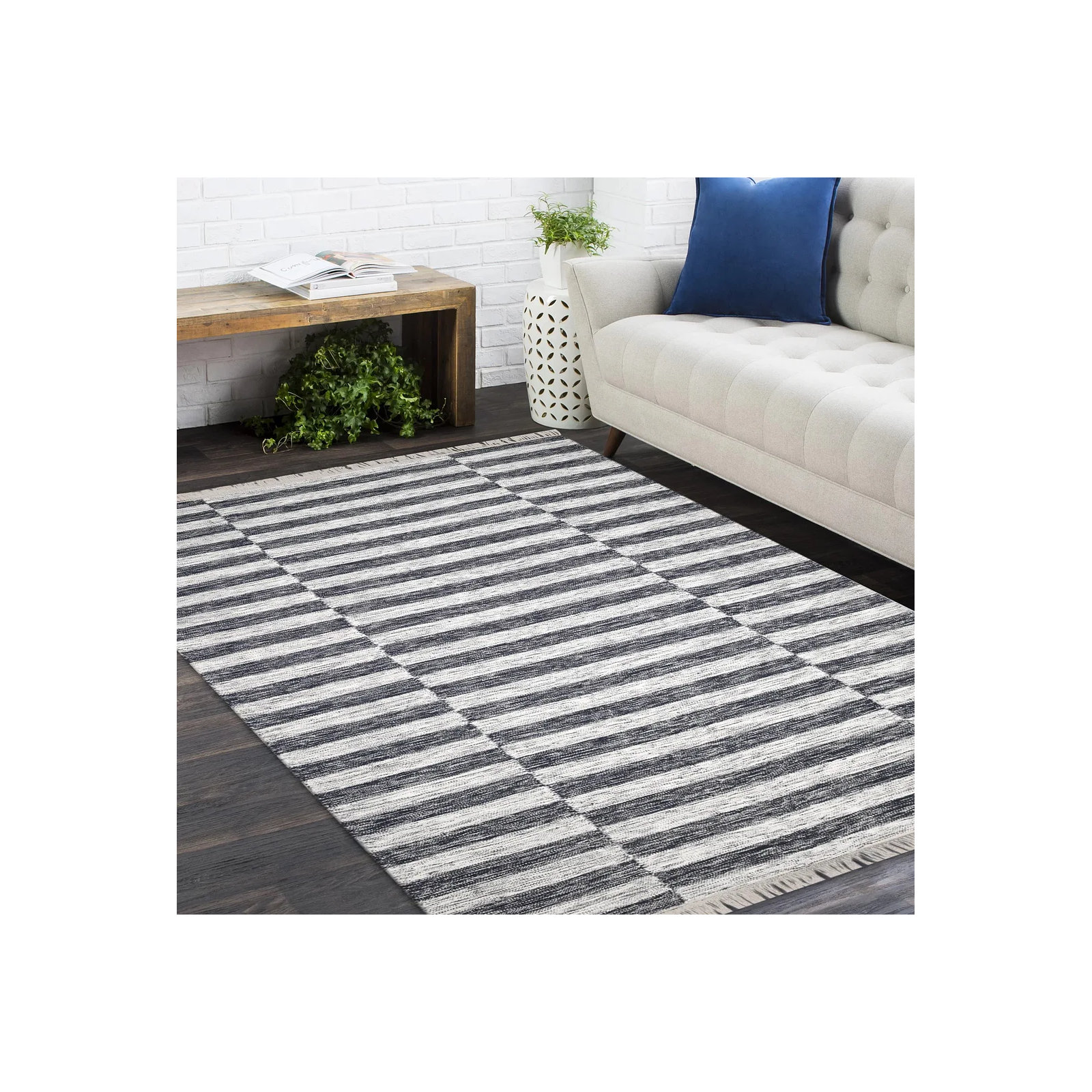 Reva Handmade Rug, Rectangle 10' x 14'