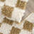 Atiran Checkered Plush Pile Brown Area Rug-1213568097