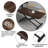 Extendable Metal Base Dining Table