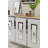 Adams Sleek Modern Console Table, Sapphire Oak & White/Silver, 59.1 x 29.5 x 12.6 inches | 100% Melamine Coated Particle Board, Thickness: 0.7 inches | Wall-Mountable with Numerous Shelves, Stylish & Functional Design-120466142-120466143