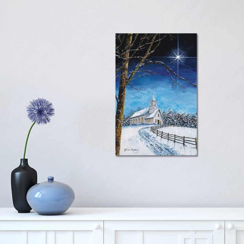 «Bright Star» par James Redding - peinture sur toile tendue, H 18 po x l 12 po x 1,5 po