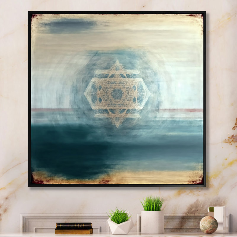 "Fondamental Patterns", impression encadrée sur toile, Noir, L 16 po x H 16 po