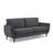 85" W Linen Blend Upholstered Sofa with Flared Arms and Manufactured Wood Frame-935238111