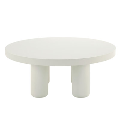 Loanna White Finish Coffee Table