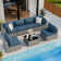 Distefano 7 Piece Patio Rattan Seating Group with Cushions