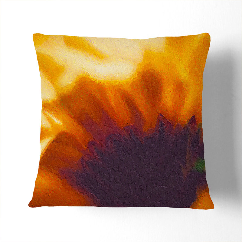 Petals of a Flower Cushion with Filling, 55cm H x 55cm W x 20cm D, Stone