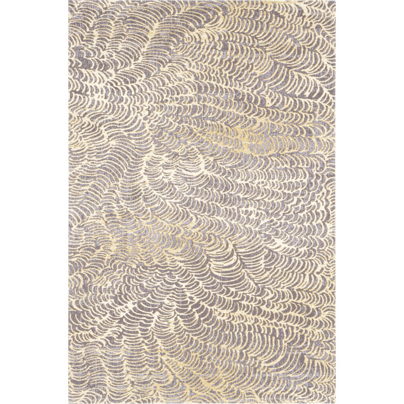 Koi Machine Woven Grey Indoor Rug, Rectangle 200 x 300cm