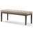 Waverly 48"W Transitional Tufted Ottoman Bench with Carved Legs-1209999706
