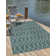 Teal Gitter Indoor/Outdoor Trellis Rug