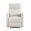 Fauteuil inclinable contemporain avec poches latérales en simili cuir 1pc