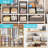 Stackable Metal Closet Organizer Bins, 4-Pack Black