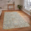 Lewis Classic Floral Hand-Hooked Blue Area Rug, 2' X 3'-1574680259
