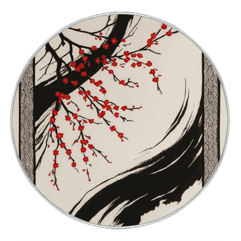 Whispering Blossoms Rug, Round 3'