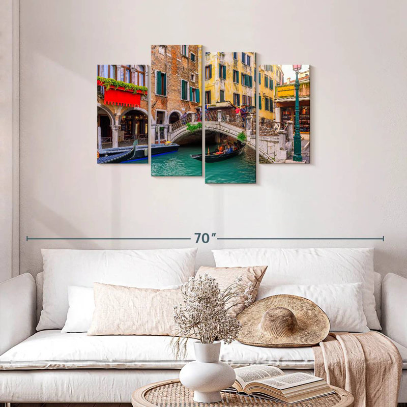 Croisière sur le canal de Venise Marchelle, H 27 po x l 43 po