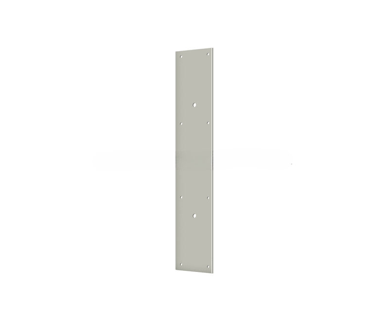 Deltana PPH3520U15 Push Plate 20" for 10" Door Pull in Brushed Nickel, Brushed Nickel