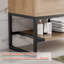 Ensemble de meuble-lavabo simple moderne 30 po avec lavabo, robinet, tablette ouverte et structure en métal 30 po-630345977