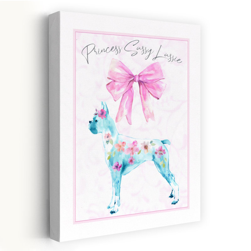 Art mural abstrait Sassy Lassie, H 18 po x l 12 po
