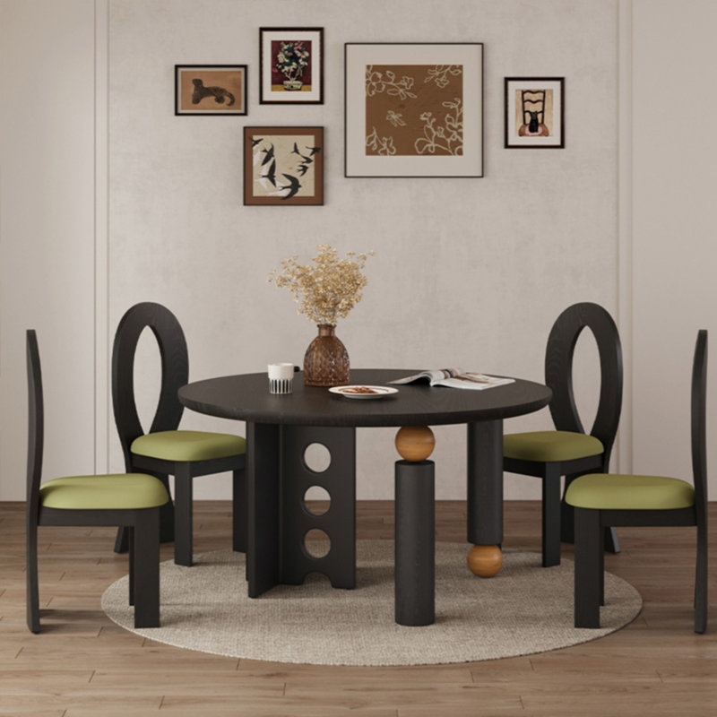 Safe and durable solid wood table set