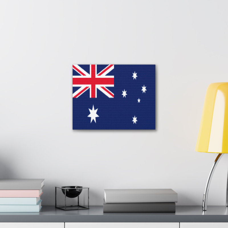 "Drapeau de l'Australie" sur, H 18 po x l 24 po