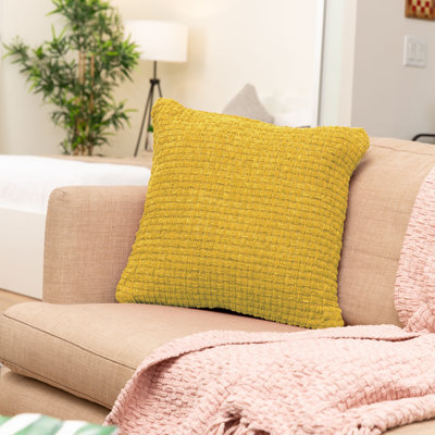 Chenille Solid Colour Cotton Throw Pillow