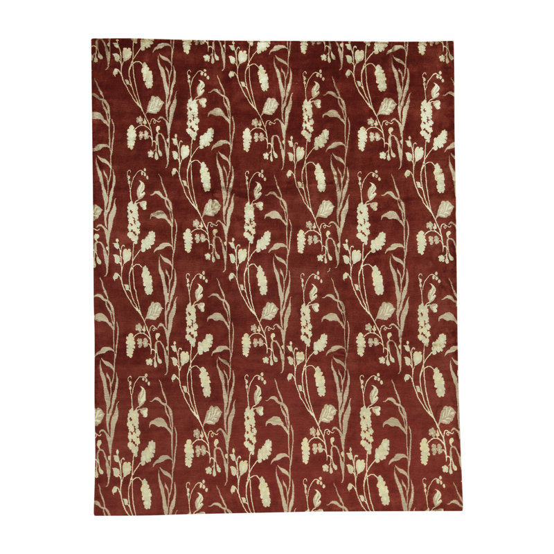Tapis rouille de haute qualité noué à la main Windsom