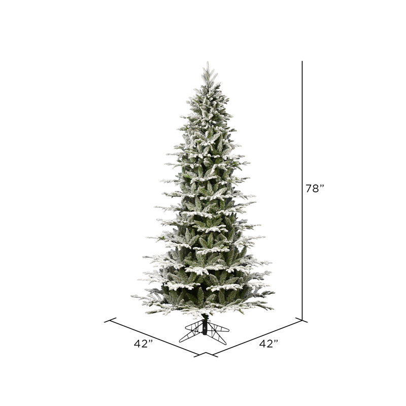 Sapin de Noël artificiel vert, 6.5'