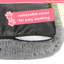 Snug Furry Friends Super Fluffy Grey Pet Bed-81701920