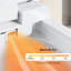 Toilette intelligente avec bidet, conception monobloc, couvercle à ouverture / fermeture automatique à l'aide d'un capteur de radars, chasse d'eau automatique après utilisation, siège chauffant à température réglable pour une expérience douillette, lavage à bulles et chaleur