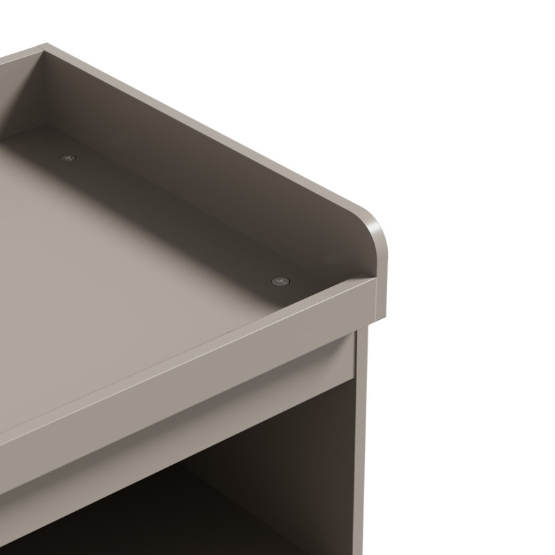 Commode à langer 47,24 "avec plateau amovible, Gris